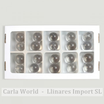 Bolas de quartzo de cristal de rocha 2,7-3 cm aprox. (Al10)