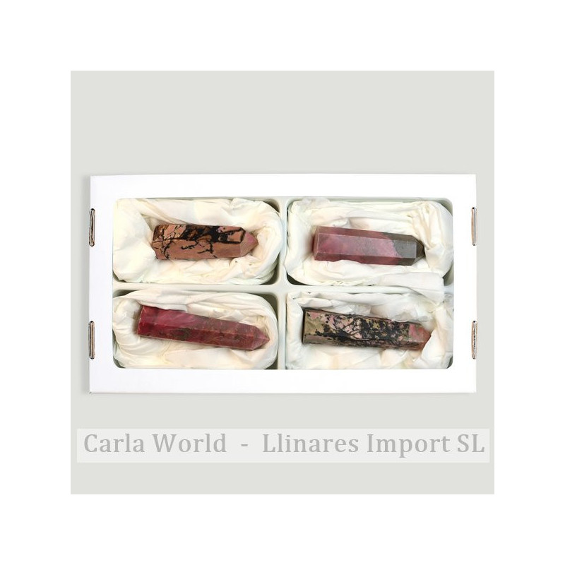 Rhodonite points. 70-100gr. (Al4) Rhodonite points. 70-100gr. (Al4)