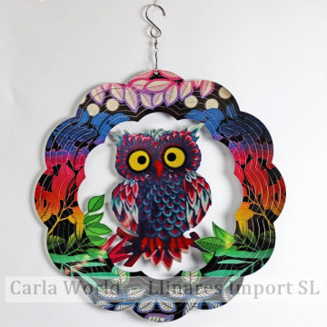 Steel spinner. Fantasy Owl. 30cm.