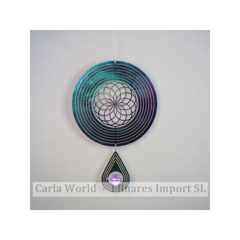 Steel spinner. Flower life with tear. 15x23cm Steel spinner. Flower life with tear. 15x23cm