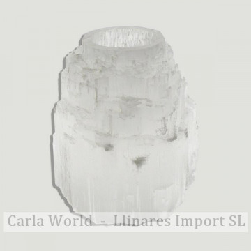 Selenite cathedral candle...