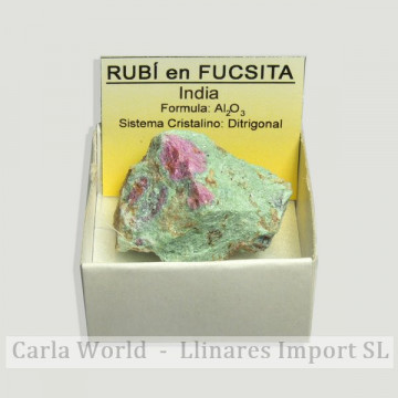 4x4 box - Rubi in fuchsite...