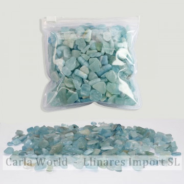 250gr bag. Great aquamarine...