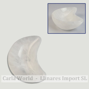 Selenita Bol Luna. 10cm. 