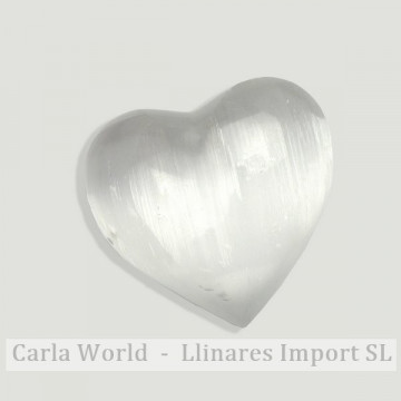 Selenita Corazones med 5-6cm aprox ONLY WHITE