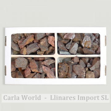 Hematite. Massive chunks. 1.5kg approx. 26x14cm (box).