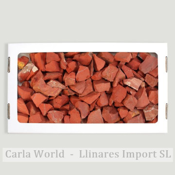Red Jasper. Massive chunks. 1.5kg approx. 26x14cm (box).