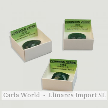 4x4 box - Green corundum...