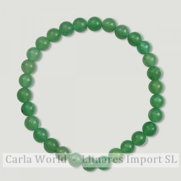 REMPLACEMENT. Bracelet boule lisse de 6 mm. Aventurine