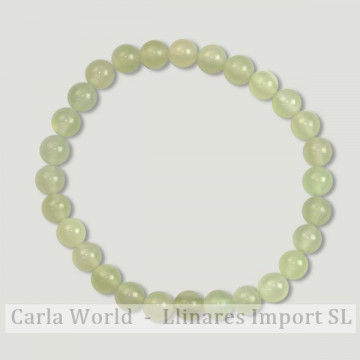 REMPLACEMENT. Bracelet boule lisse de 6 mm. Jade.