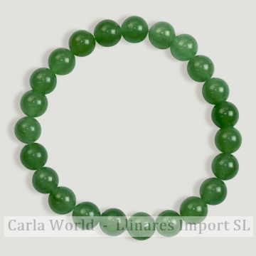 REPOSITION. Smooth ball bracelet. 8mm. Aventurine