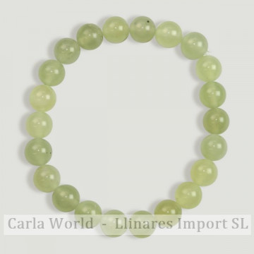 REPOSITION. Smooth ball bracelet. 8mm. Jade.