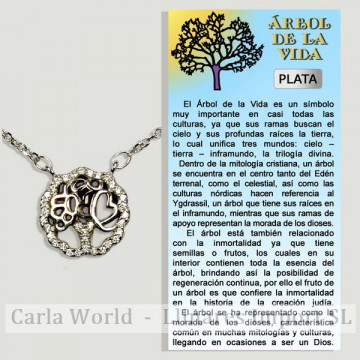 ÁRBOL VIDAV. Colgante Plata...