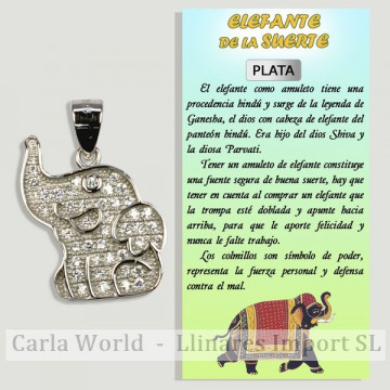 ELEFANTE. Pingente de prata...