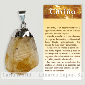 CITRINE. Electroplated...