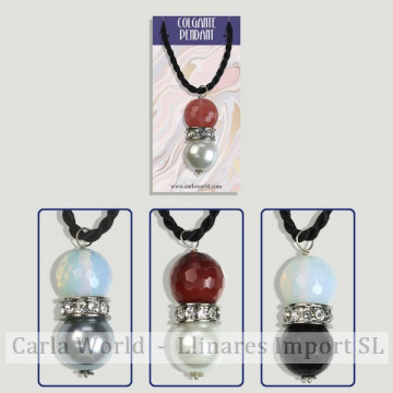 Pendentif 2 boules...