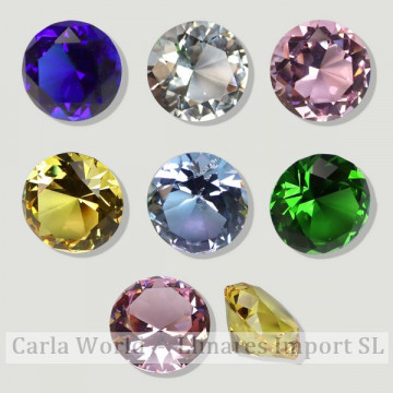 Diamond crystal crafts. Assorted colors. 5cm.