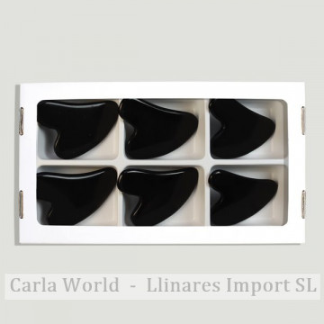 Gua Sha Black Obsidian Massager. (Al6).