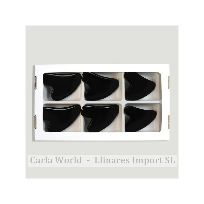 Gua Sha Black Obsidian Massager. (Al6). Gua Sha Black Obsidian Massager. (Al6).