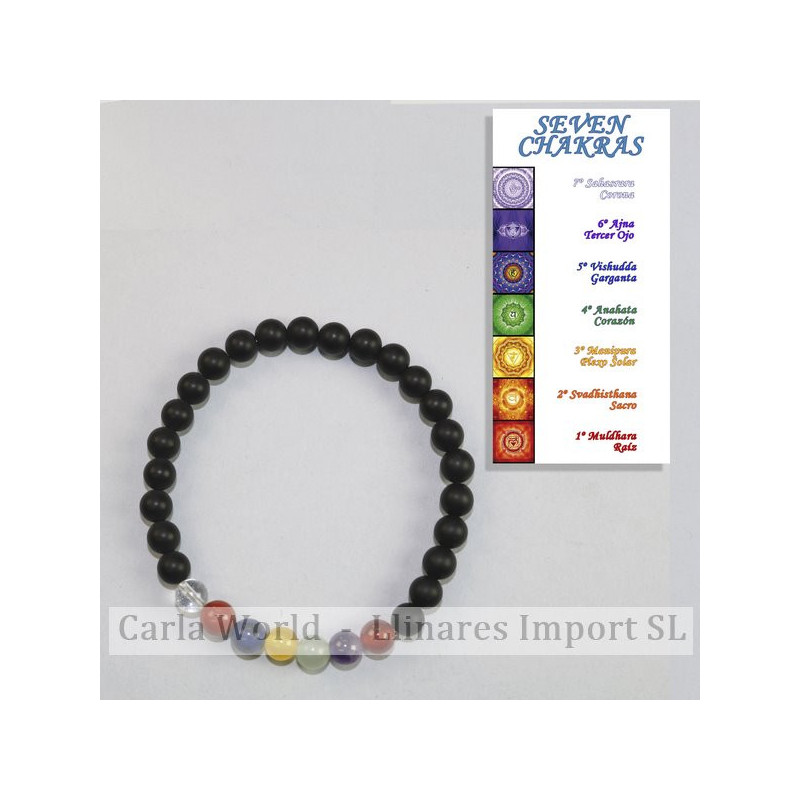 CHAKRA. Matte onyx. Smooth ball 6mm. CHAKRA. Matte onyx. Smooth ball 6mm.