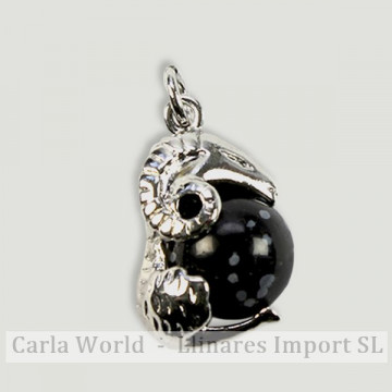 REPLACEMENT. Mineral ball pendant. CAPRICORN.