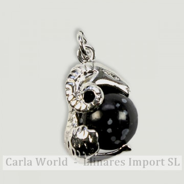 REMPLACEMENT. Pendentif boule minérale. CAPRICORNE.