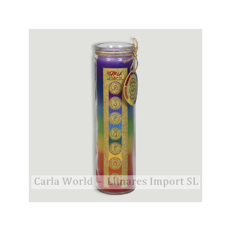 Chakra candle. 21x5.5cm. Chakra candle. 21x5.5cm.
