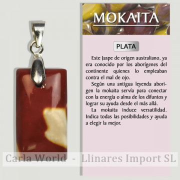 MOKAITA. Silver pendant. Assorted shapes.