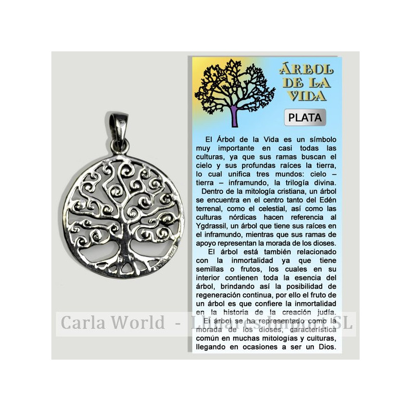 TREE OF LIFE. Silver pendant. 19x19mm. TREE OF LIFE. Silver pendant. 19x19mm.