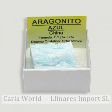 4x4 box - Blue Aragonite -...