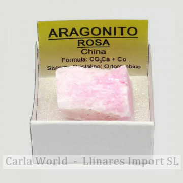 Cajita 4x4 Aragonito rosa -...