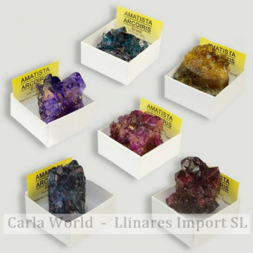 4x4 box - Rainbow Amethyst...