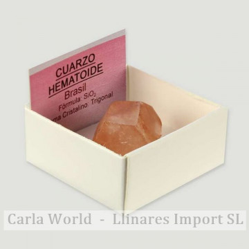 Cajita 4x4 - Cuarzo Hematoideo. Brasil