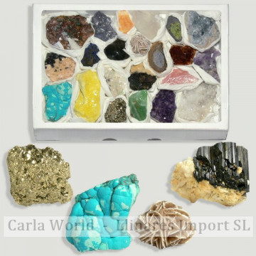 Caja Minerales surtidos 40x26