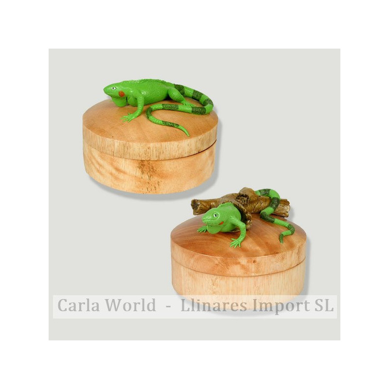 Caja madera Iguana grande Caja madera Iguana grande