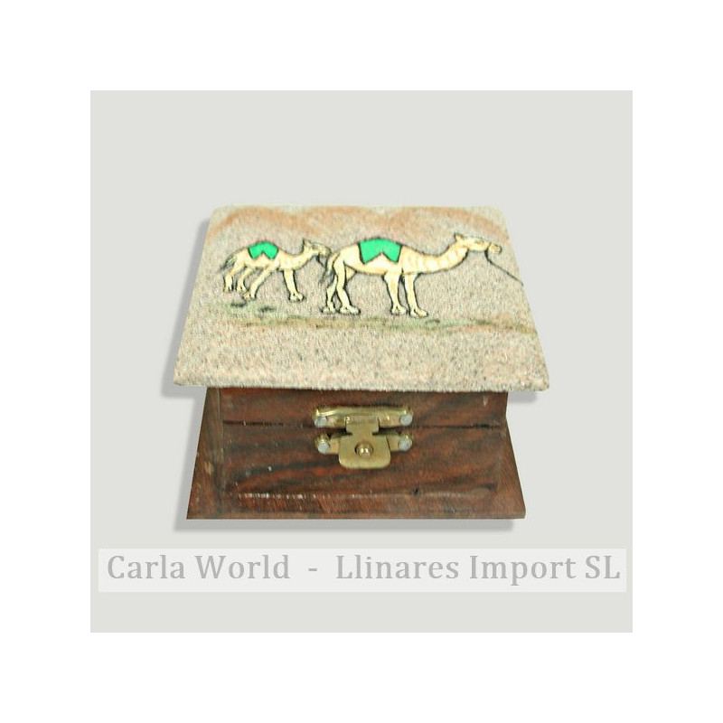 Caja arena 2 camellos 8x8cm Caja arena 2 camellos 8x8cm