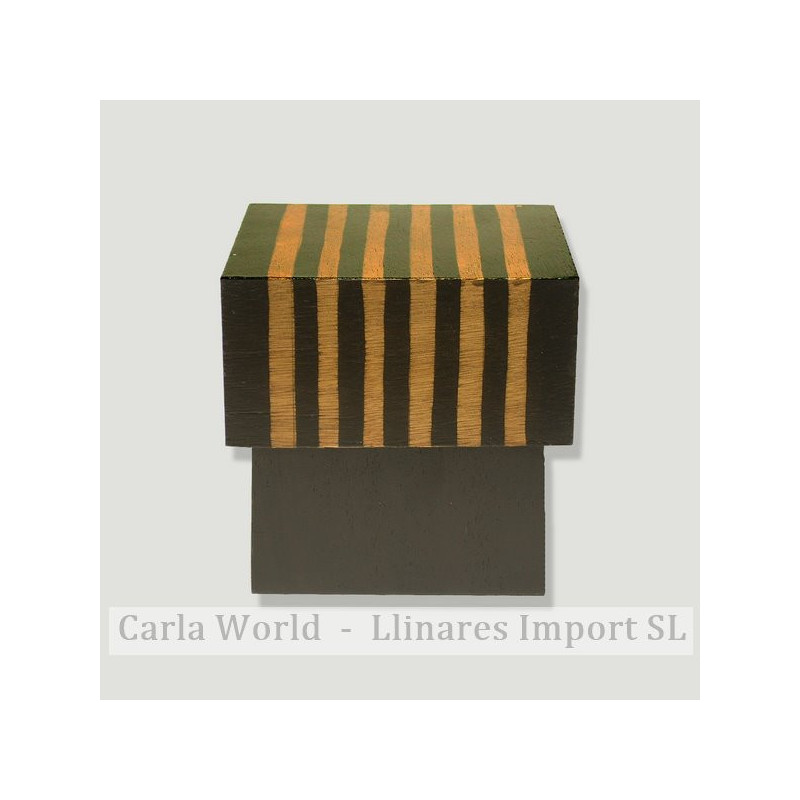 Caja mad rayas 15cm Caja mad rayas 15cm