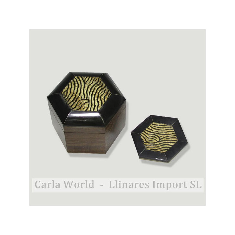 Posavasos madera y hueso. 8cm Posavasos madera y hueso. 8cm