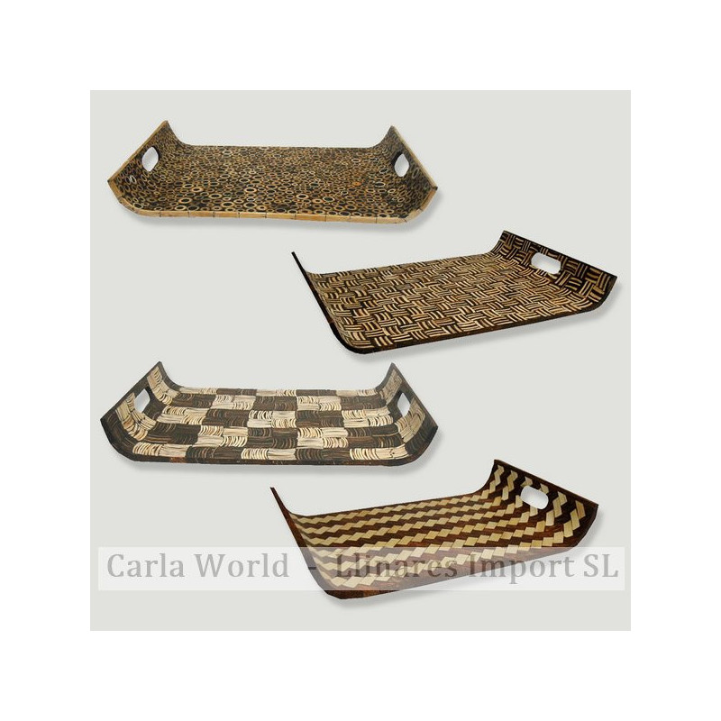 Bandeja madera coco. 40X28cm Bandeja madera coco. 40X28cm
