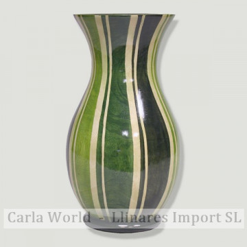 Jarron mad mango rayas verdes mod04 35cm