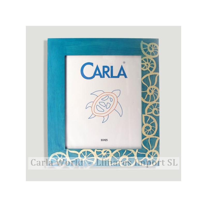 Marco foto mod caracola azul 29x34cm Marco foto mod caracola azul 29x34cm