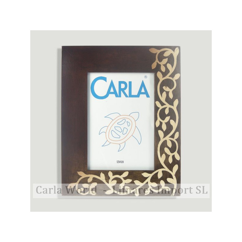 Marco foto mod hiedra marron 21x26cm Marco foto mod hiedra marron 21x26cm