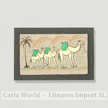 Painel Madeira 3 Camelos 15cm