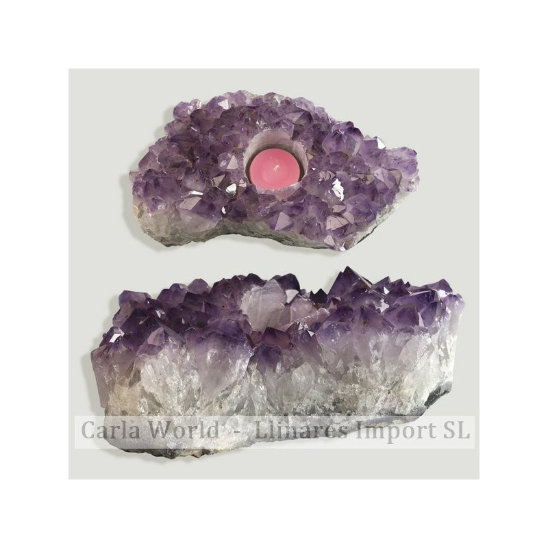 Candle holder. Amethyst Druse. ExTRA quality. 1.5-2 kg approx. Candle holder. Amethyst Druse. ExTRA quality. 1.5-2 kg approx.