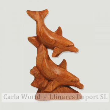 Delfin madera doble 50cm