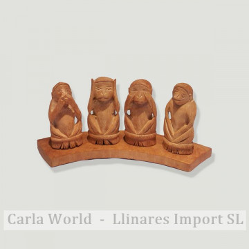 Mono tira de 4 madera india 5 cm