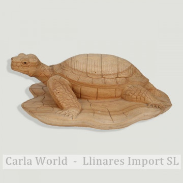 Tortuga tierra madera 28x22cm