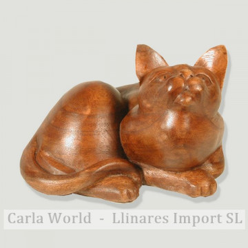 Gato madera Modelo 3. 30cm