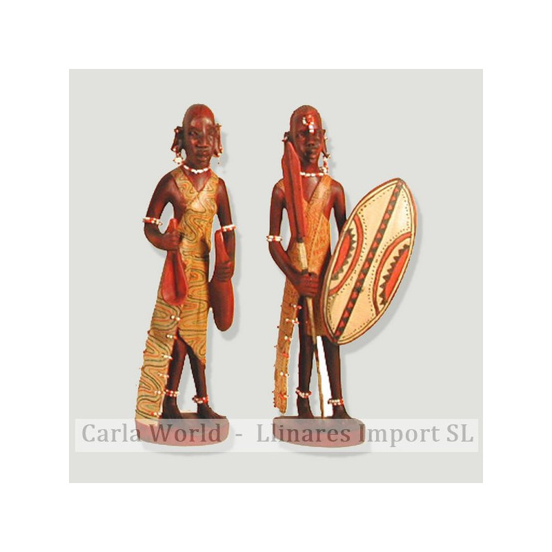 Maasai madera. 30 cm Maasai madera. 30 cm