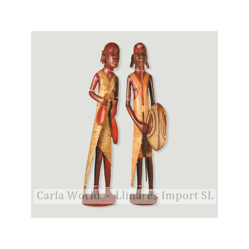 Maasai madera. 60 cm Maasai madera. 60 cm